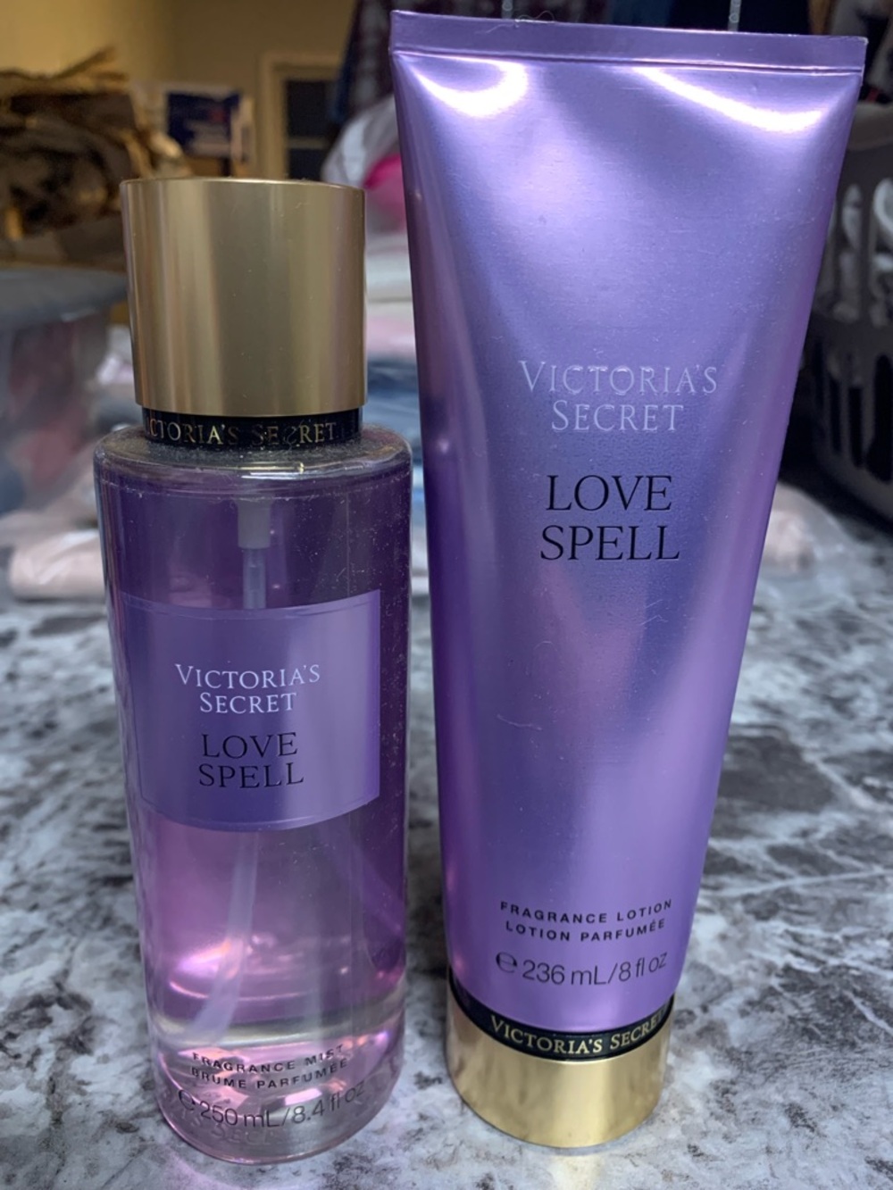 Victoria's Secret Love Spell Fragrance Mist & Lotion - FULL SIZE